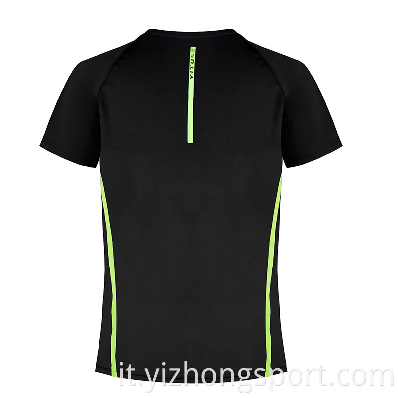 Fitness T Shirt Polyester Black